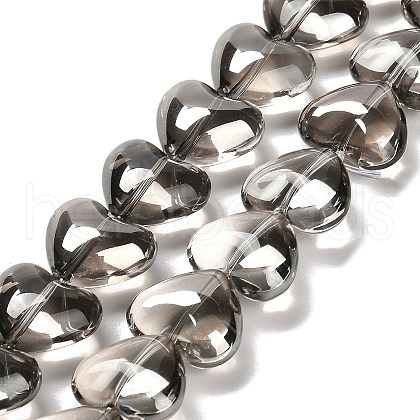 Electroplate Glass Beads Strands X-EGLA-B008-01A-PL02-1