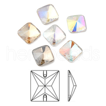 K9 Glass Rhinestone Cabochons RGLA-N002-01A-1