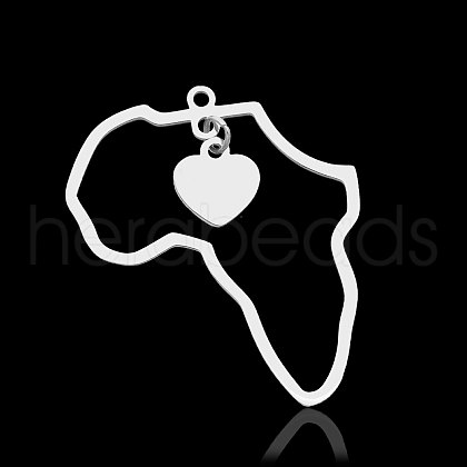 Non-Tarnish 201 Stainless Steel Pendants STAS-N090-LA887-1-1