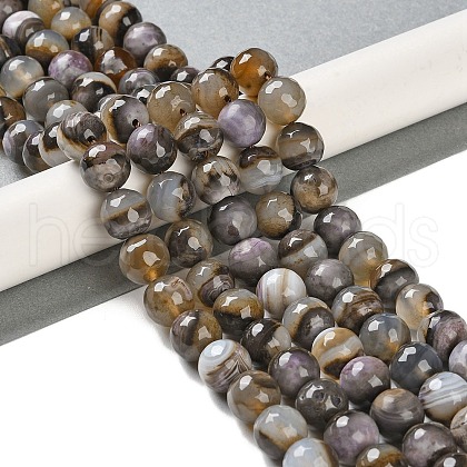 Natural Agate Beads Strands G-M437-B01-01M-1