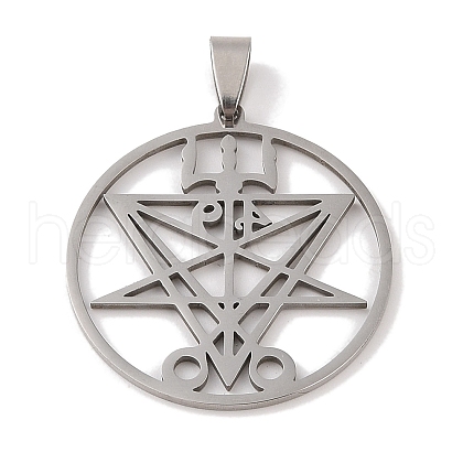 Non-Tarnish 201 Stainless Steel Pendants STAS-A094-09P-1