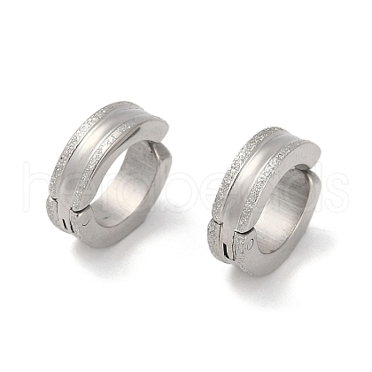 Non-Tarnish Lightning sand 304 Stainless Steel Clip-on Earrings  EJEW-M001-08P-1