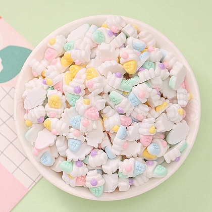 Opaque Resin Cabochons X1-CRES-F030-01I-1