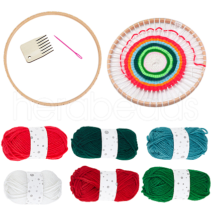 SUNNYCLUE 1 Set DIY Tapestry Knitting Kits DIY-SC0025-78A-1