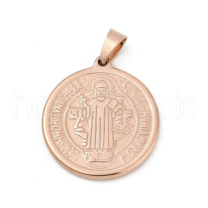 Ion Plating(IP) 304 Stainless Steel Pendants STAS-A053-24B-RG-1