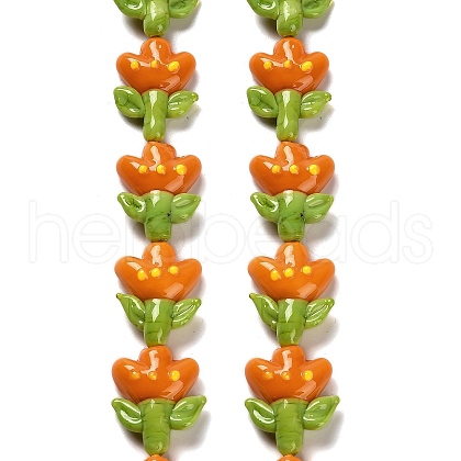 Handmade Lampwork Beads Strands LAMP-A005-03D-1