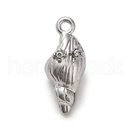Alloy Rhinestone Pendants FIND-A051-04B-P-1