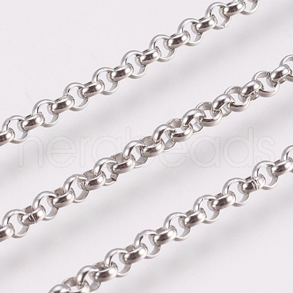 Tarnish Resistant 304 Stainless Steel Rolo Chains CHS-K008-09C-1