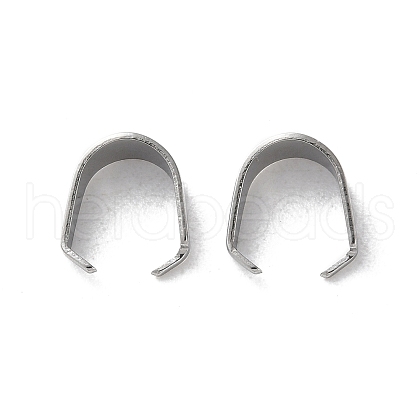 304 Stainless Steel Snap on Bails STAS-V007-02C-P-1
