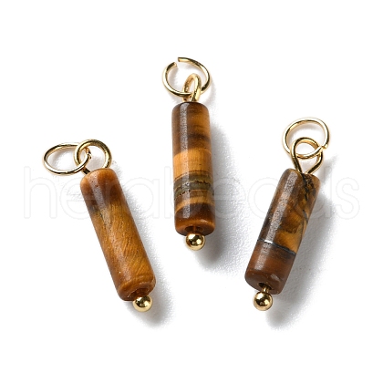 Natural Tiger Eye Pendants STAS-C120-01G-04-1