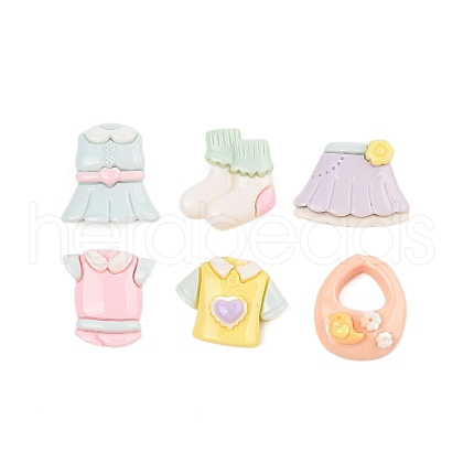 Bbay Series Opaque Resin Cabochons CRES-M037-17-1