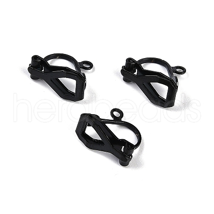 304 Stainless Steel Clip-on Earring Findings STAS-O110-21EB-1