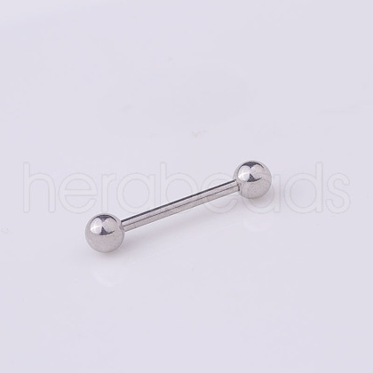 316 Surgical Stainless Steel Tongue Rings WGF0CE1-02-1
