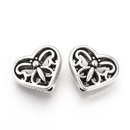 Tibetan Style Alloy Beads TIBEB-Q068-24AS-RS-1