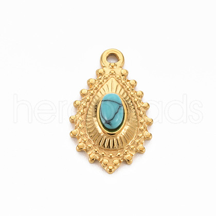 304 Stainless Steel Pendants STAS-N087-41A-1