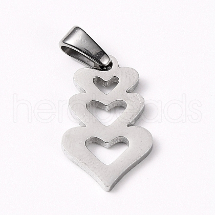 Non-Tarnish 304 Stainless Steel Pendants STAS-I127-018P-1