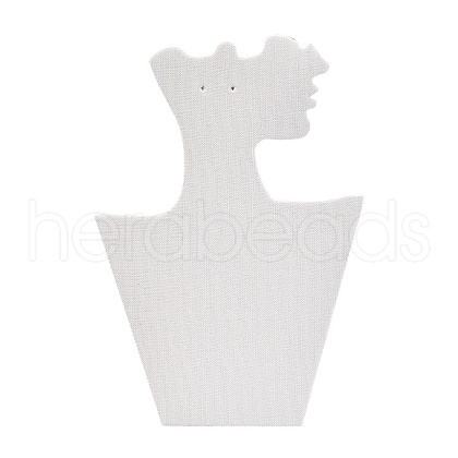 Cardboard Covered with Velvet Necklace & Earring Display Stands ODIS-Q041-04A-02-1
