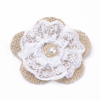 Handmade Jute Twine Woven Costume Accessories with Lace WOVE-R102-01-1