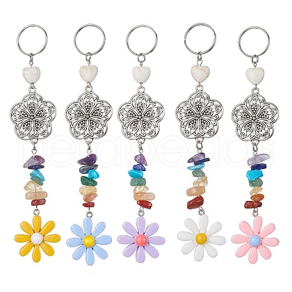 Flower Resin Keychains KEYC-JKC00556-1