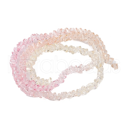 Transparent Baking Paint Glass Bead Strands GLAA-YW0003-17A-1