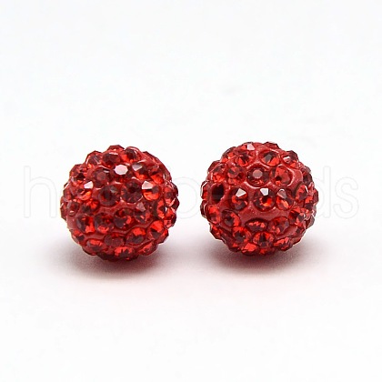 Polymer Clay Rhinestone Beads RB-A053-4mm-21-1