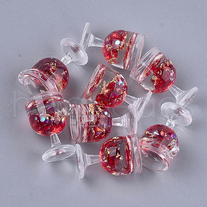 Resin Cup Pendants CRES-S359-10A-1