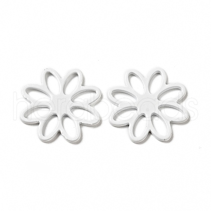 Spray Painted 201 Stainless Steel Filigree Joiners STAS-G304-09E-1