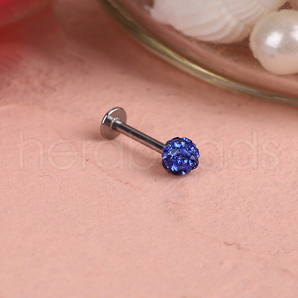 316L Surgical Stainless Steel Round Ball Threadless Labrets WGEF4A7-09-1