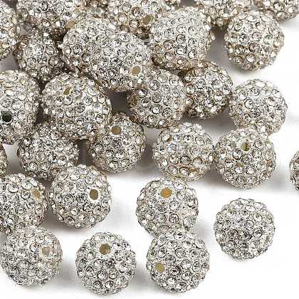 Alloy Rhinestone Beads RB-A034-12mm-A01S-1