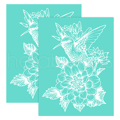 Self-Adhesive Silk Screen Printing Stencil DIY-WH0173-021-F-1