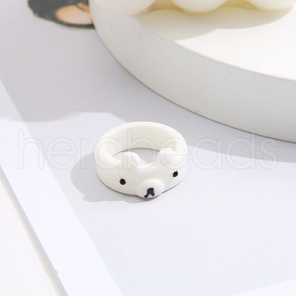 Cute Cartoon Resin Finger Rings for Women WG24438-09-1