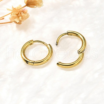 304 Stainless Steel Hoop Earrings for Women EJEW-M068-15K-G-1