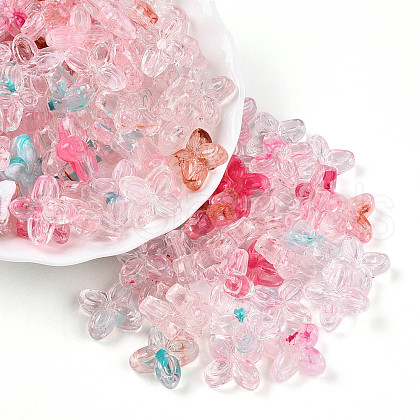 Transparent Acrylic Beads TACR-T028-35C-1