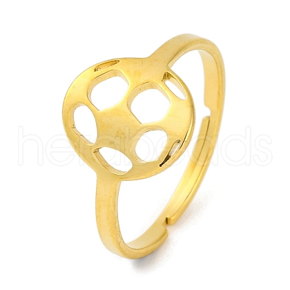 201 Stainless Steel Adjustable Ring for Women RJEW-D082-03A-1