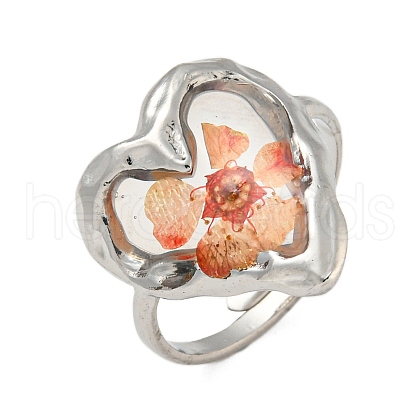 Brass Adjustable Rings for Women RJEW-G265-10P-C05-1