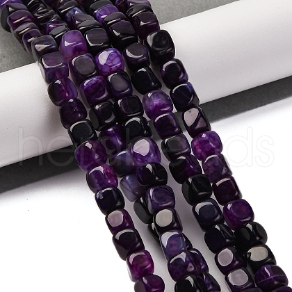 Natural Dragon Veins Agate Beads Strands G-G177-E10-01-1