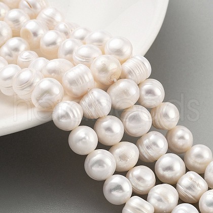 Natural Cultured Freshwater Pearl Beads Strands PEAR-C003-14D-1
