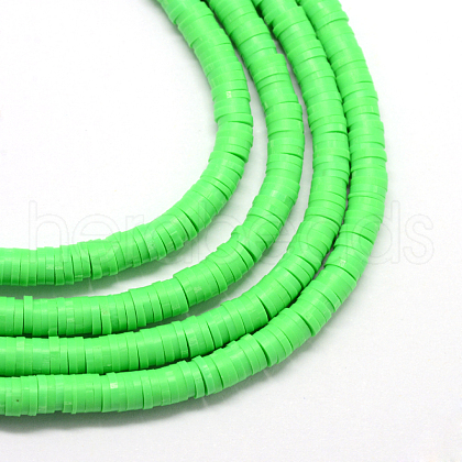 Eco-Friendly Handmade Polymer Clay Beads X-CLAY-R067-6.0mm-08-1