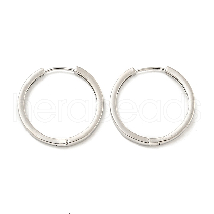 Brass Hoop Earrings EJEW-L211-08D-P-1