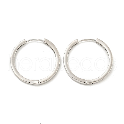 Brass Hoop Earrings EJEW-L211-08D-P-1