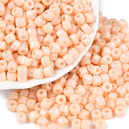 Opaque Baking Paint Glass Seed Beads SEED-T008-02C-1