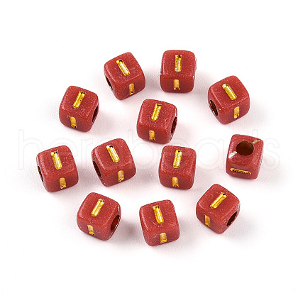 Plating Acrylic Beads OACR-N140-01I-I-1