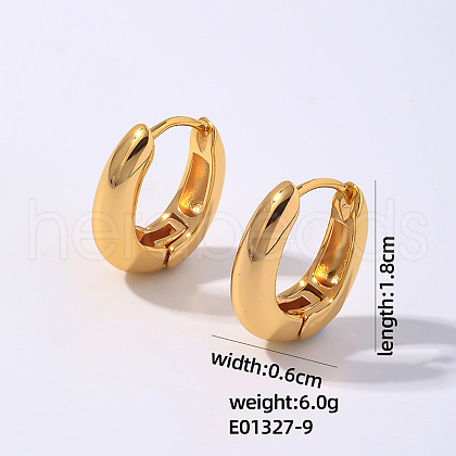 Geometric Hollow Earrings Women Stainless Steel Winter Ear Studs Fashion UN3143-4-1