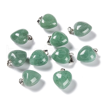 Natural Green Aventurine Pendants X-G-I311-A06-1