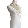 Gothic Polyester Lace Shoulder Chains for Wedding Dress FS-WGA45D9-01-3