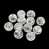 Transparent Spray Painting Crackle Glass Beads GLAA-L046-01A-22-2
