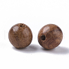 Natural Wood Beads WOOD-S666-6mm-01-2