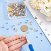 Unicraftale 80Pcs 4 Styles 201 Stainless Steel Stud Earring Findings EJEW-UN0002-42-4