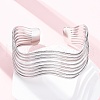 304 Stainless Steel Cuff Bangles for Women BJEW-D306-05P-5
