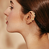 ANATTASOUL 20Pcs 20 Style Multi Line & Leaf & Criss Cross Alloy & Iron Cuff Earrings for Women EJEW-AN0003-53-3